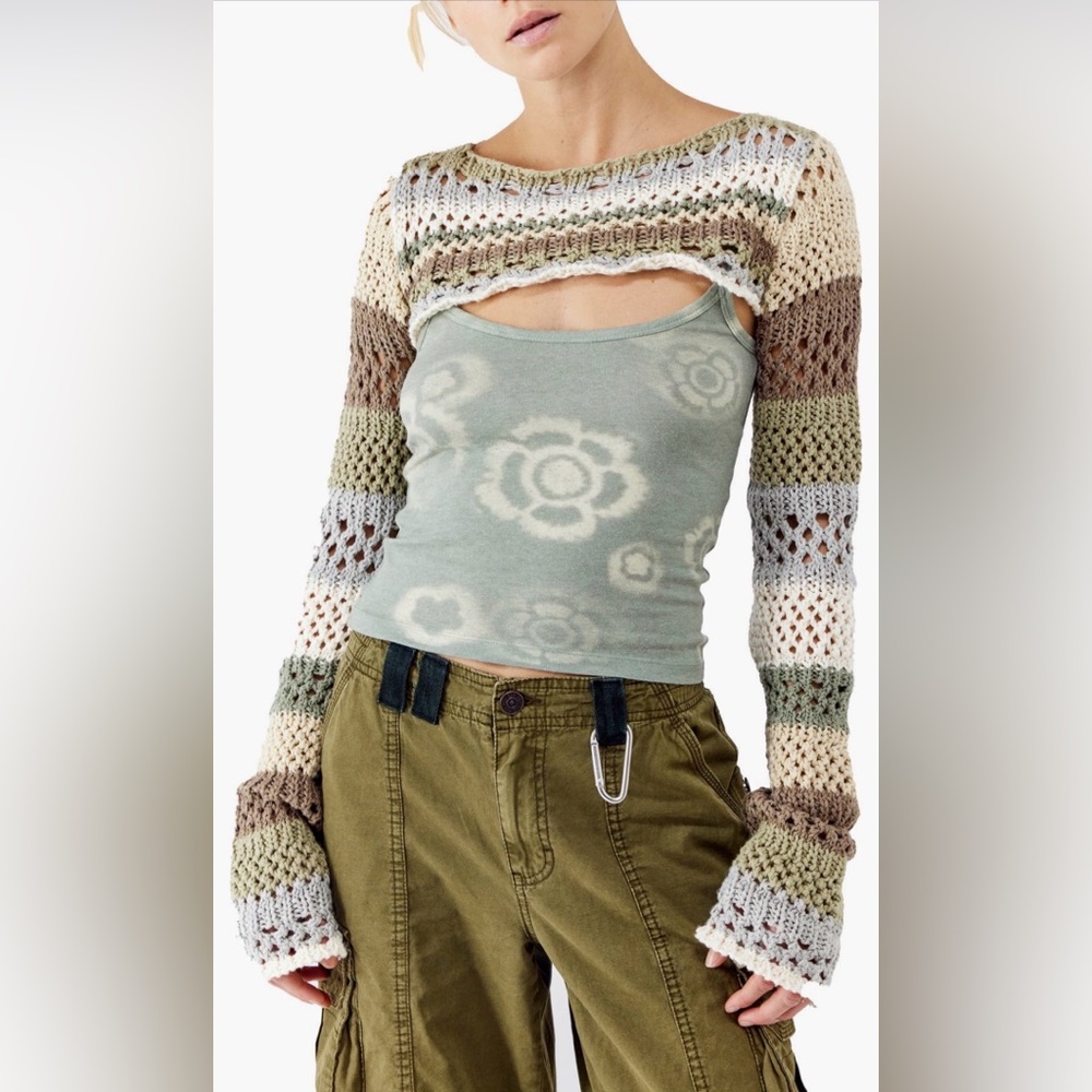 NWT Urban Outfitters BDG Multicolor Striped Sweater/Shrug